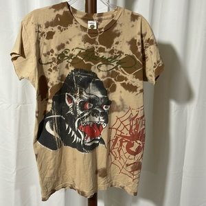 ED HARDY REMADE VINTAGE TEE SHIRT RHINESTONES S